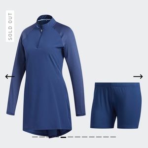 NWT Adidas Golf Long Sleeve Dress- Indigo